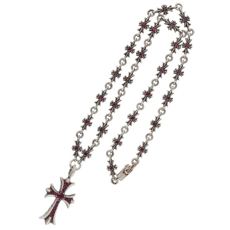 Chrome Hearts Tiny E Fat Cross PAVE Ruby Size ONE SIZE