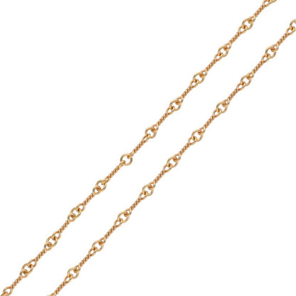 Chrome Hearts 22K Twist Chain Yellow Gold Necklace Size 24