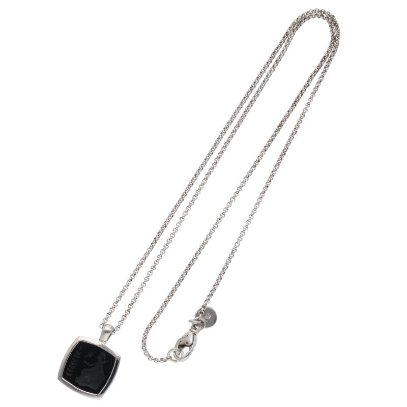 TOM WOOD Cushion Pendant Athena Onyx Necklace Size ONE SIZE