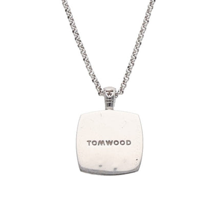 TOM WOOD Cushion Pendant Athena Onyx Necklace Size ONE SIZE