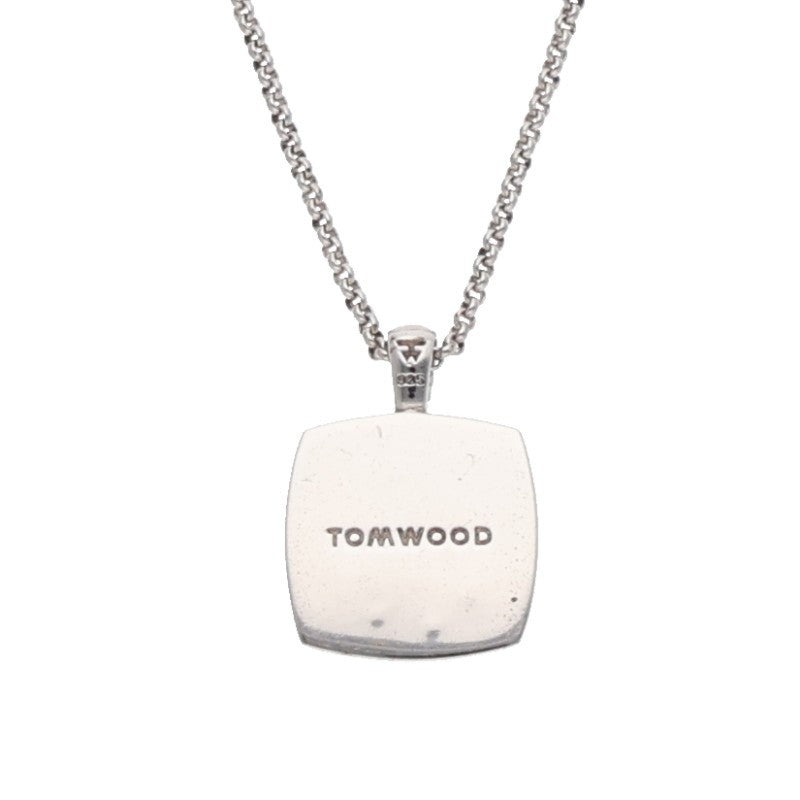 TOM WOOD Cushion Pendant Athena Onyx Necklace Size ONE SIZE