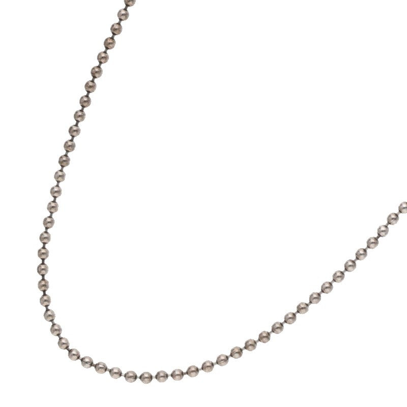 TOM WOOD Silver Ball Chain Necklace Size 24.5INCH