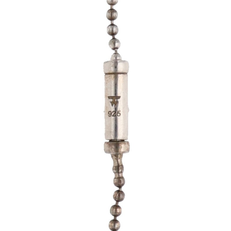 TOM WOOD Silver Ball Chain Necklace Size 24.5INCH