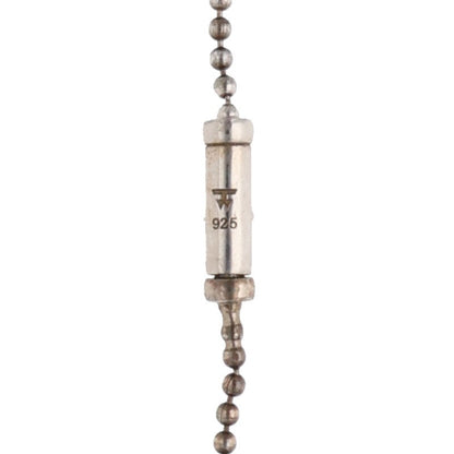 TOM WOOD Silver Ball Chain Necklace Size 24.5INCH