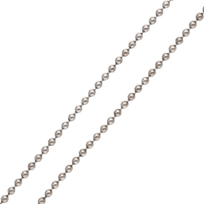 TOM WOOD Silver Ball Chain Necklace Size 24.5INCH