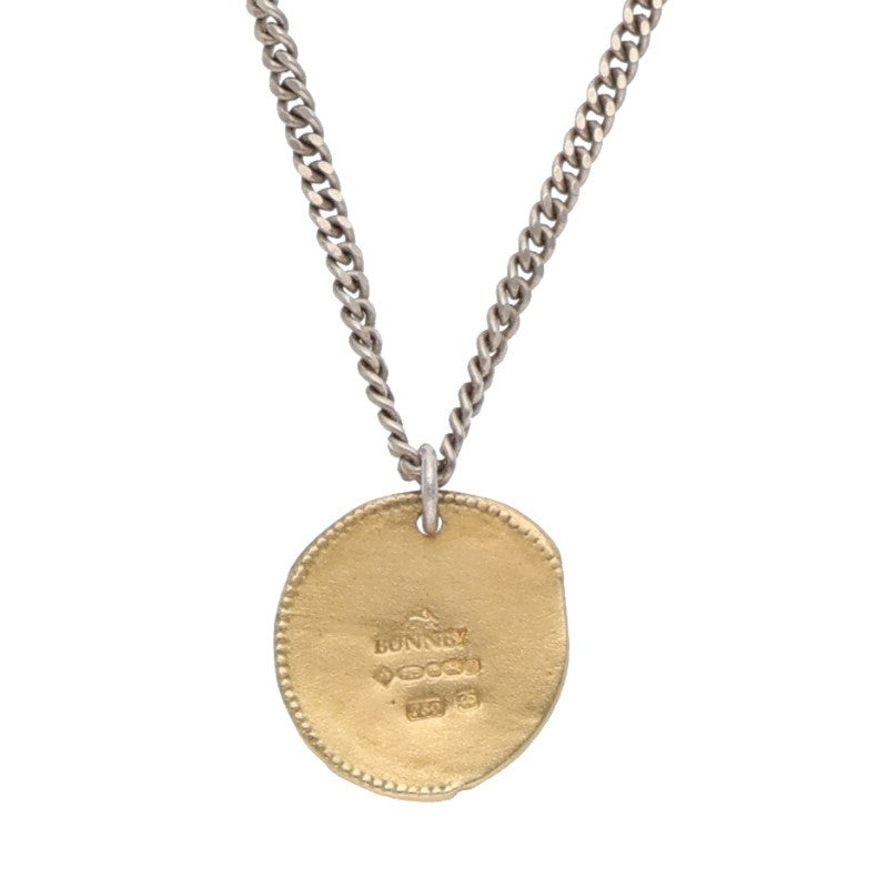 BUNNY Gold Silver Coin Necklace Size ONE SIZE