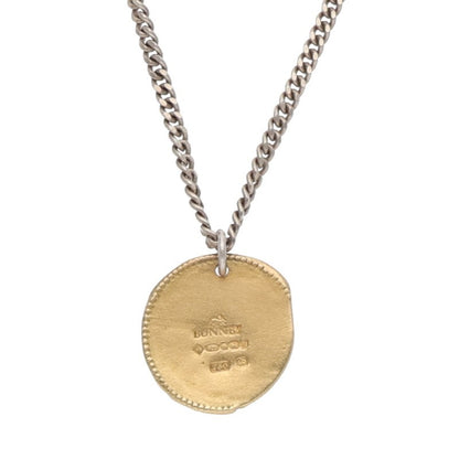 BUNNY Gold Silver Coin Necklace Size ONE SIZE