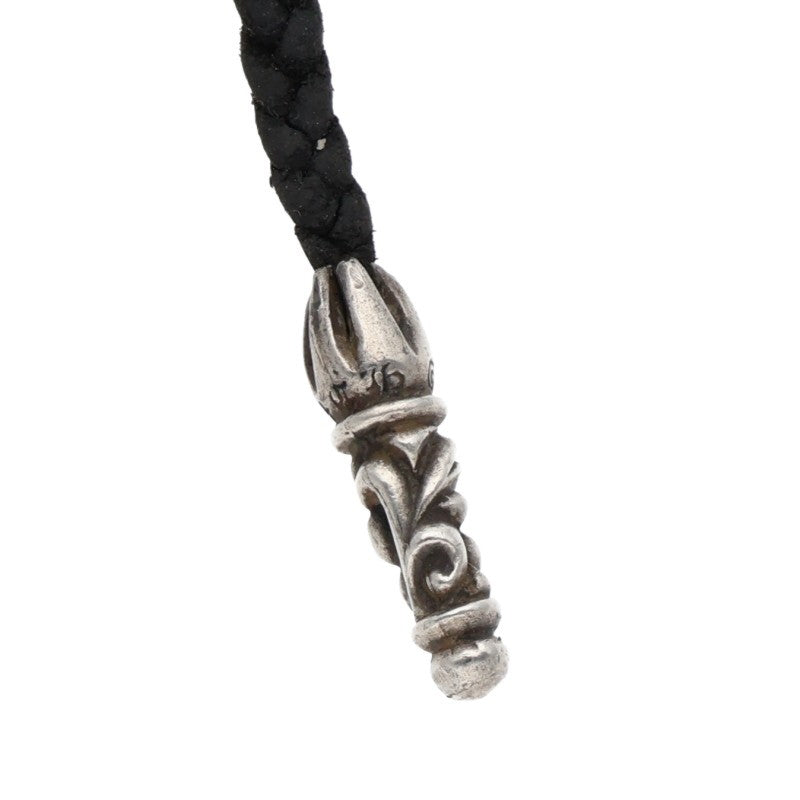 Chrome Hearts Scroll Leather Braid 925 Silver Size ONE SIZE