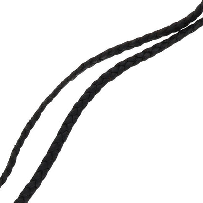 Chrome Hearts Scroll Leather Braid 925 Silver Size ONE SIZE