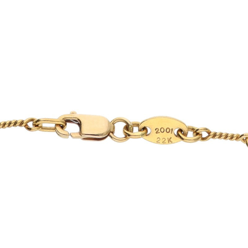 Chrome Hearts 22K Twist Chain 18 Gold Necklace Size Yellow
