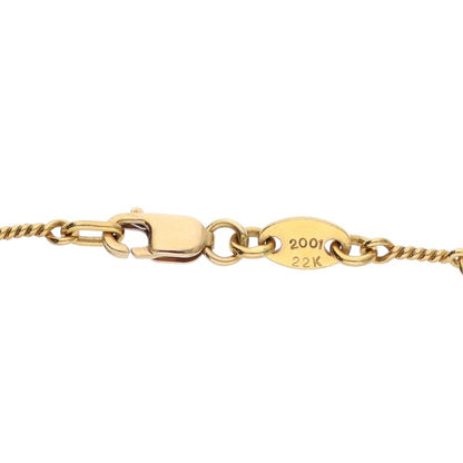 Chrome Hearts 22K Twist Chain 18 Gold Necklace Size Yellow