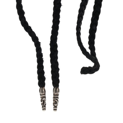 Chrome Hearts Scroll Leather Braid Necklace Size ONE SIZE