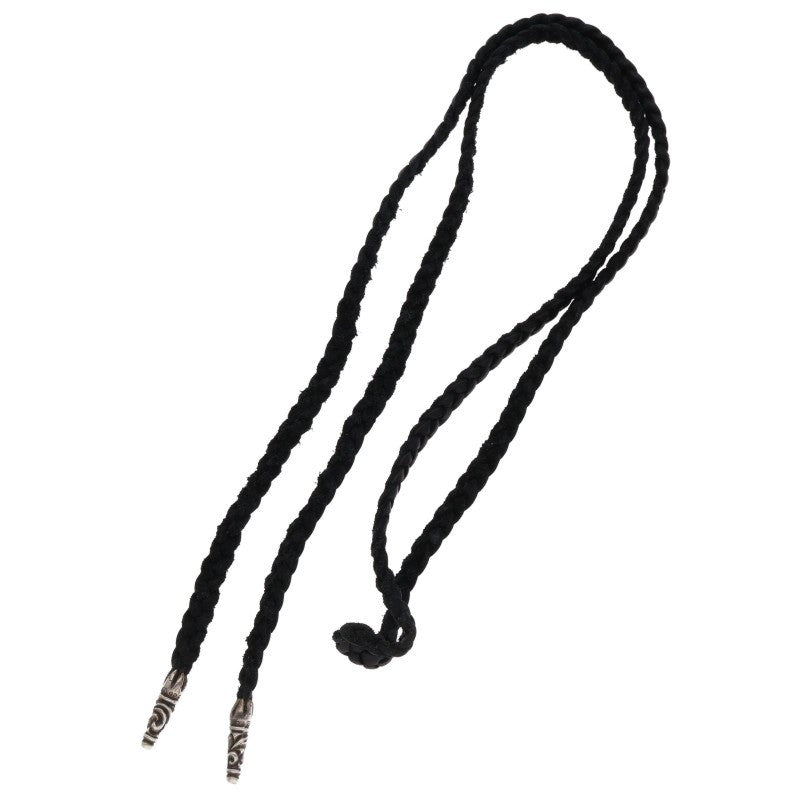 Chrome Hearts Scroll Leather Braid Necklace Size ONE SIZE