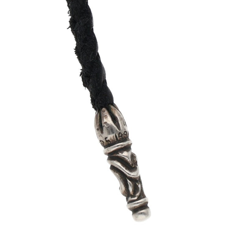 Chrome Hearts Scroll Leather Braid Necklace Size ONE SIZE