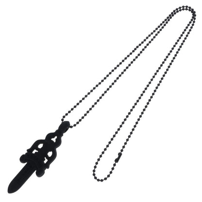 Chrome Hearts Rubber Large Dagger Necklace Size ONE Black