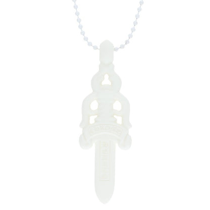 Chrome Hearts Rubber Large Dagger Necklace Size ONE White