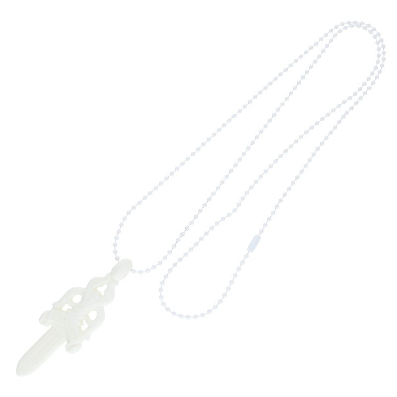 Chrome Hearts Rubber Large Dagger Necklace Size ONE White