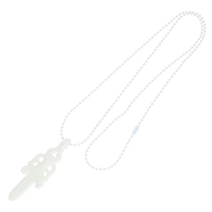 Chrome Hearts Rubber Large Dagger Necklace Size ONE White