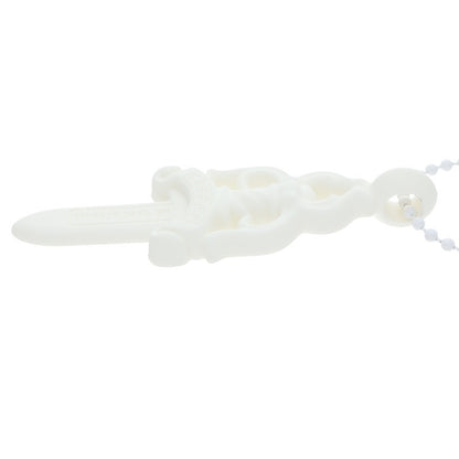 Chrome Hearts Rubber Large Dagger Necklace Size ONE White