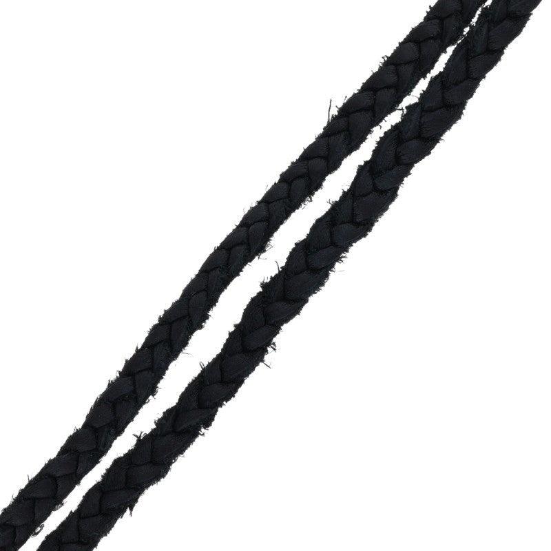 Chrome Hearts Scroll Leather Braid Necklace Size ONE SIZE