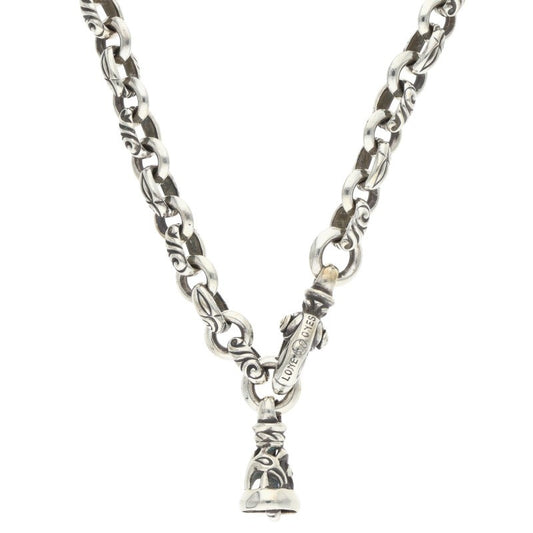 LONEONES MF Chain Osprey Dove Bell Silver Necklace Size M