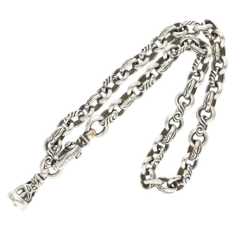 LONEONES MF Chain Osprey Dove Bell Silver Necklace Size M