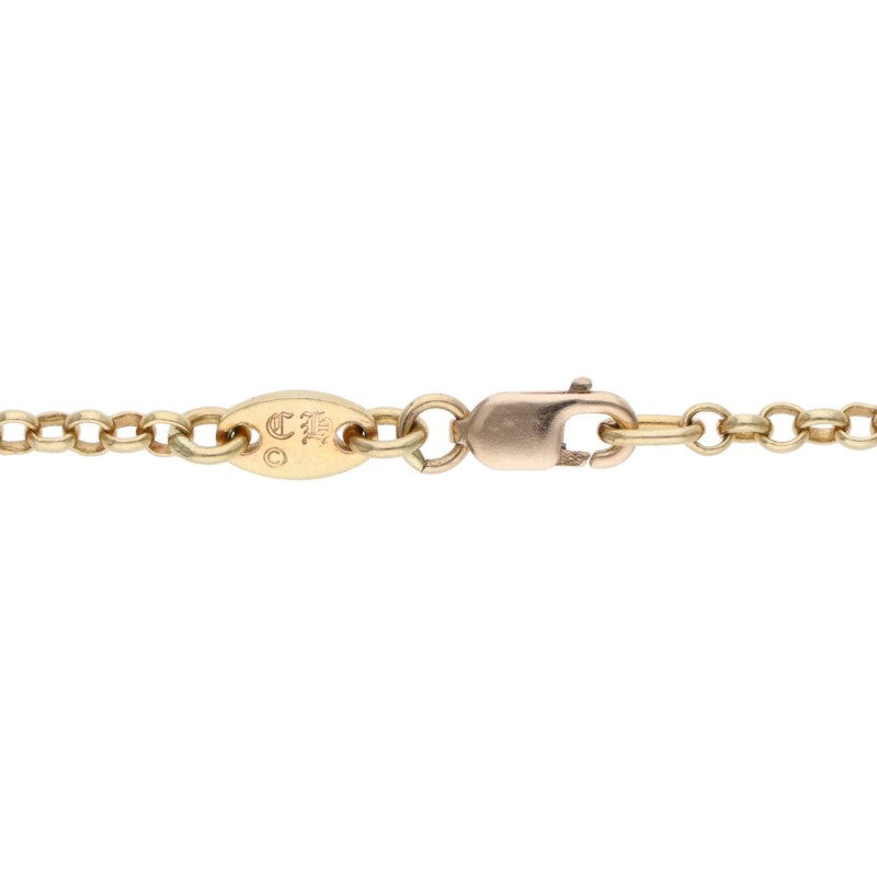 Chrome Hearts 22K Roll Chain 18 Gold Necklace Size ONE SIZE