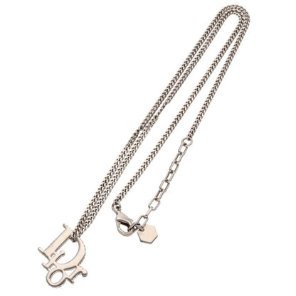 DIOR Rhinestone Oblique Logo Necklace Size ONE SIZE