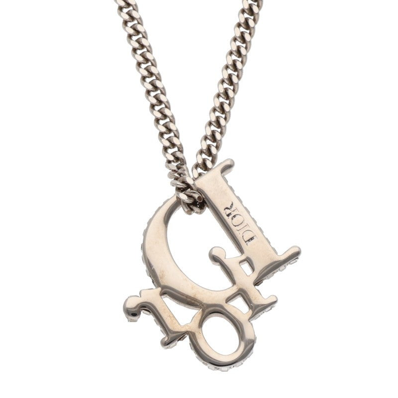 DIOR Rhinestone Oblique Logo Necklace Size ONE SIZE