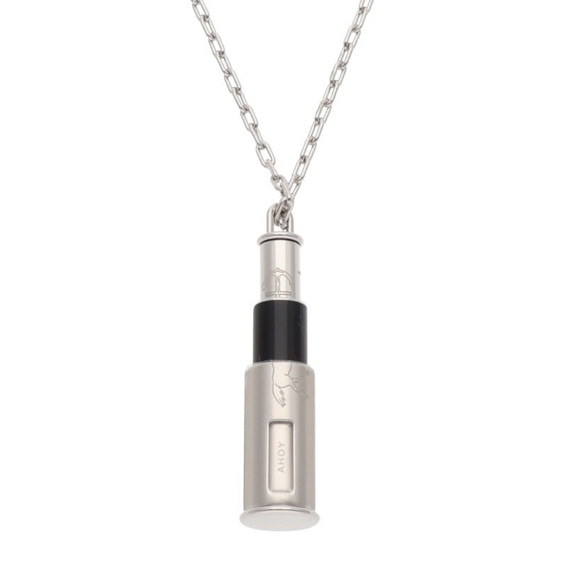 HERMES Navigator Silver Charm Necklace Size ONE SIZE