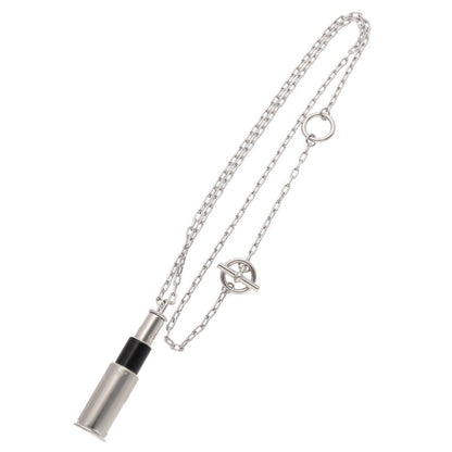 HERMES Navigator Silver Charm Necklace Size ONE SIZE