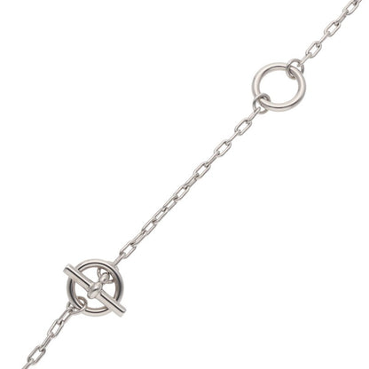 HERMES Navigator Silver Charm Necklace Size ONE SIZE