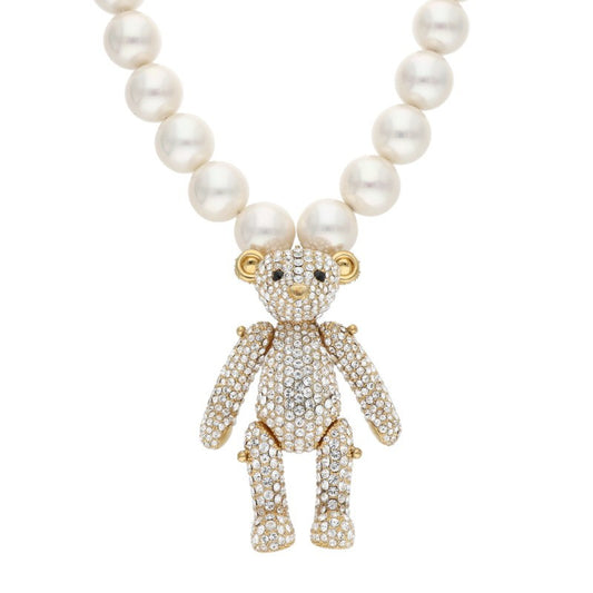 AMBUSH 925 Pave Big Teddy Bear Necklace Size ONE SIZE