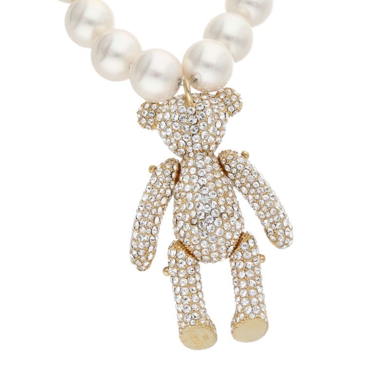 AMBUSH 925 Pave Big Teddy Bear Necklace Size ONE SIZE