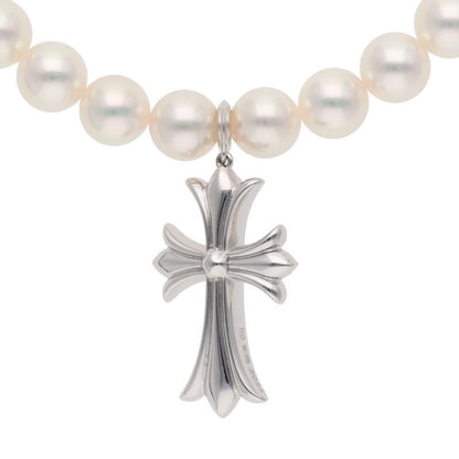 Chrome Hearts 18K White Gold Pearl Necklace Size ONE SIZE