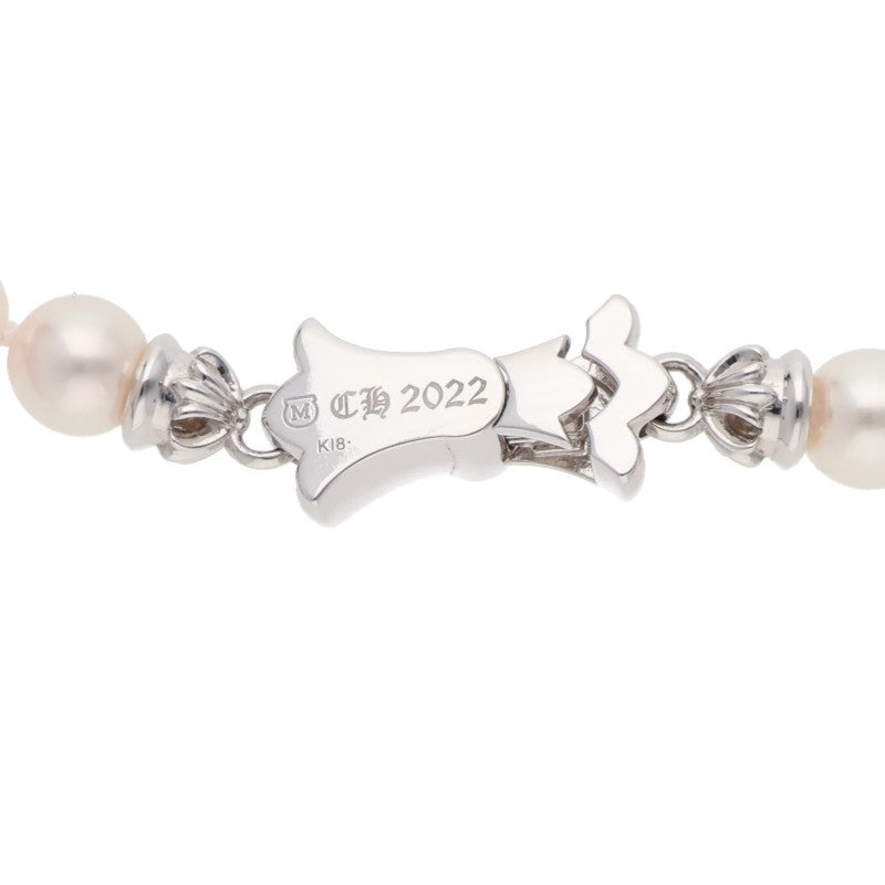 Chrome Hearts 18K White Gold Pearl Necklace Size ONE SIZE