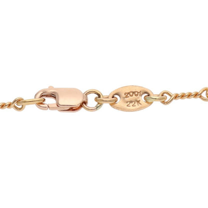 Chrome Hearts 22K Twist Chain 18 Gold Necklace