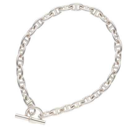 HERMES Chaine d'Ancre Sterling Silver Choker Size ONE SIZE