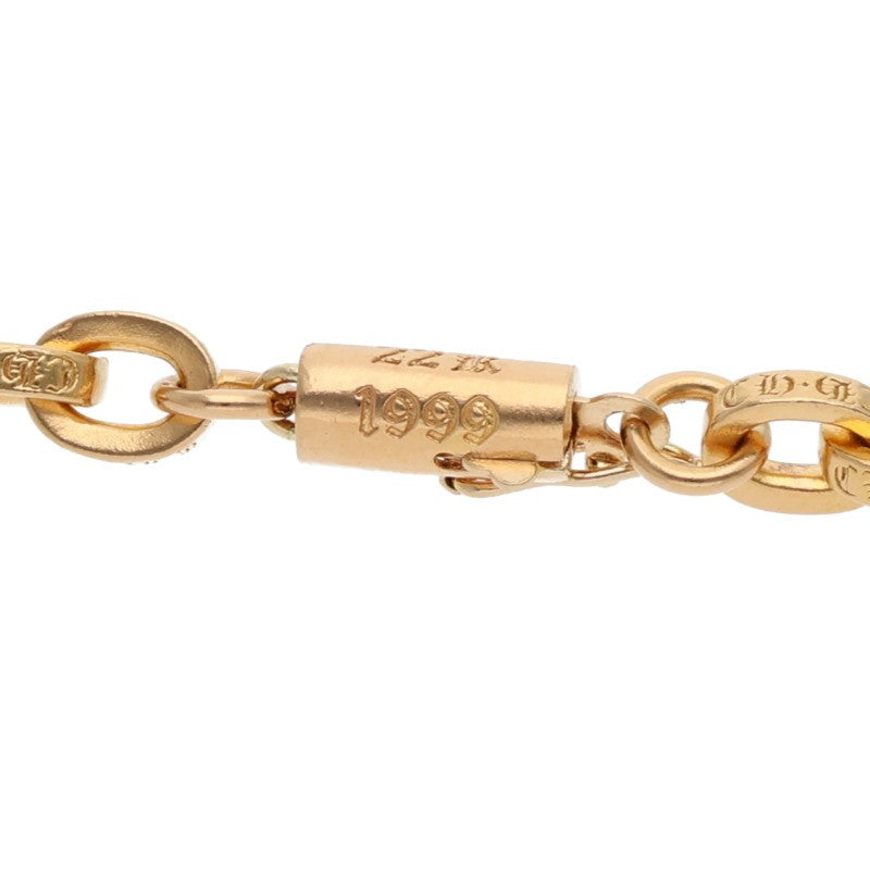 Chrome Hearts 22K Yellow Gold Paper Chain 24"