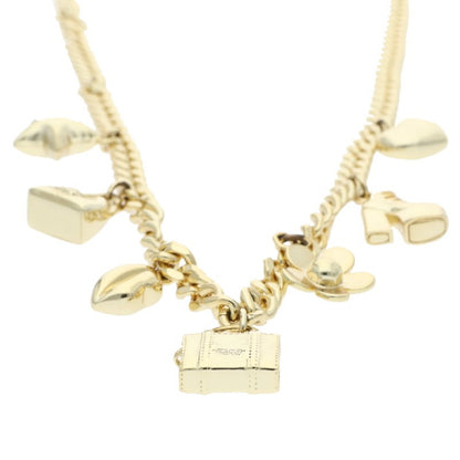 MARC JACOBS Gold Multi Charm Chain Necklace Size ONE SIZE