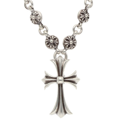 Chrome Hearts Small CH Cross Ball Chain 925 Size ONE SIZE