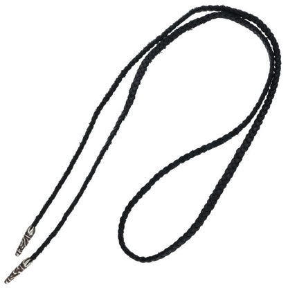 Chrome Hearts Black Leather Scroll Braid Size ONE SIZE