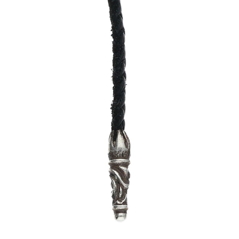 Chrome Hearts Black Leather Scroll Braid Size ONE SIZE