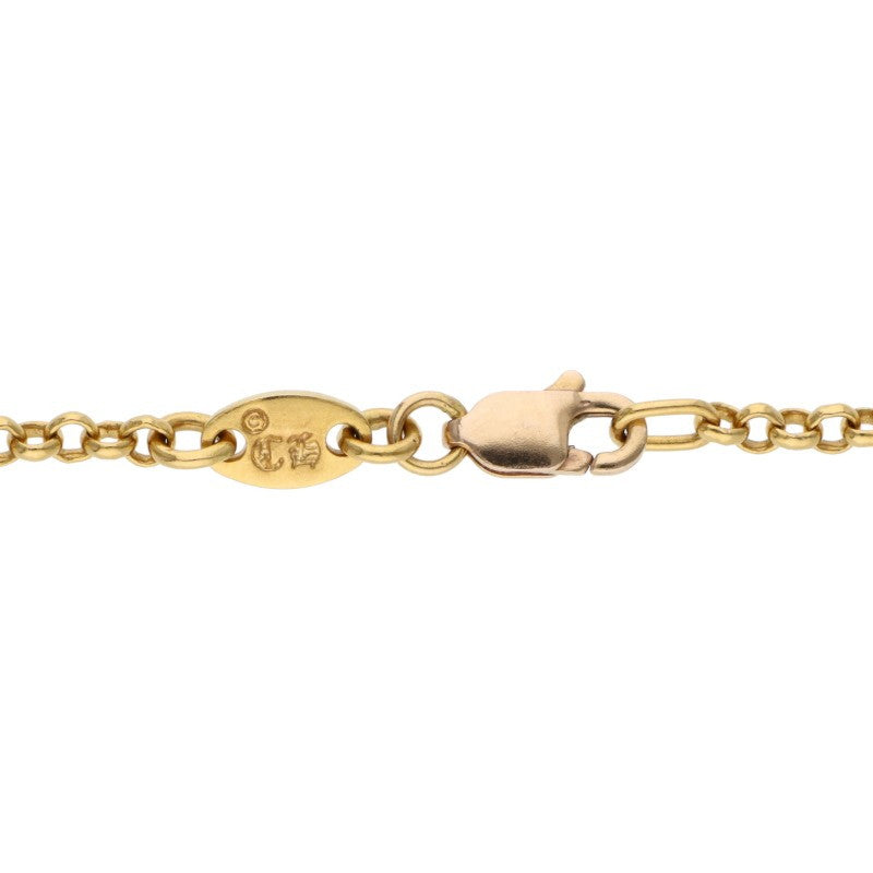 Chrome Hearts 22K Roll Chain 20 Gold Necklace