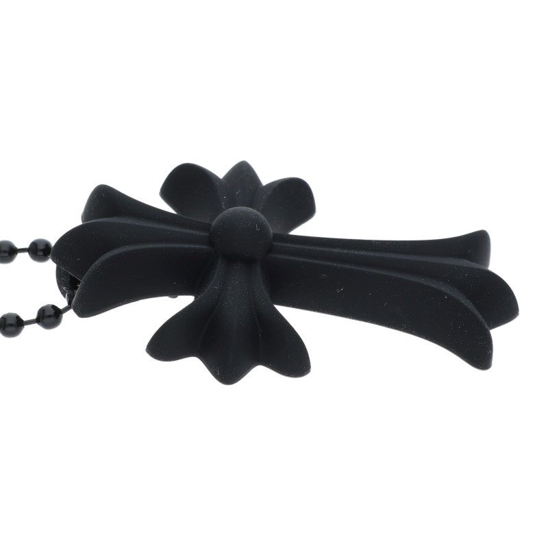 Chrome Hearts Black Rubber Small CH Cross Size ONE SIZE