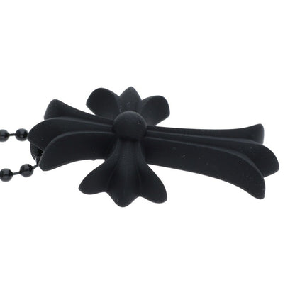 Chrome Hearts Black Rubber Small CH Cross Size ONE SIZE