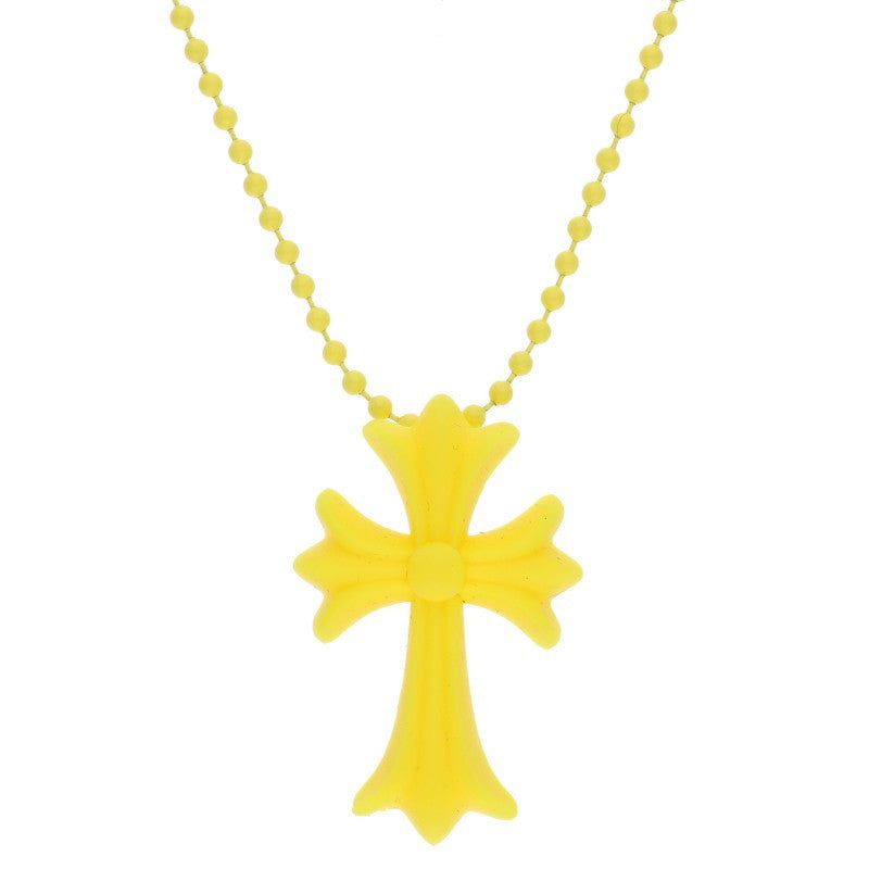 Chrome Hearts Yellow Rubber Small CH Cross Size ONE SIZE