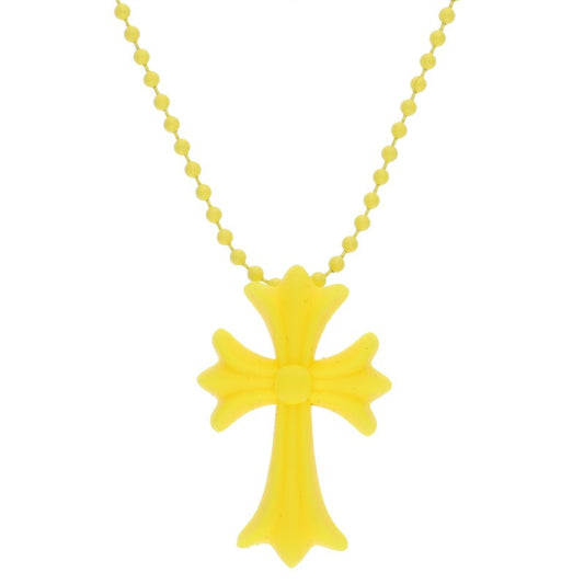 Chrome Hearts Yellow Rubber Small CH Cross Size ONE SIZE