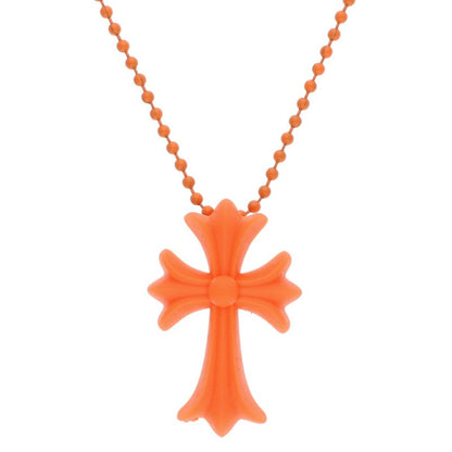 Chrome Hearts Orange Rubber Small CH Cross Size ONE SIZE