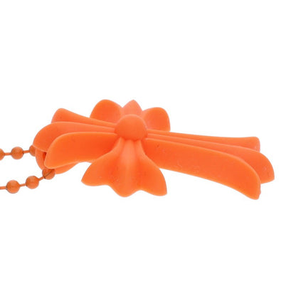 Chrome Hearts Orange Rubber Small CH Cross Size ONE SIZE